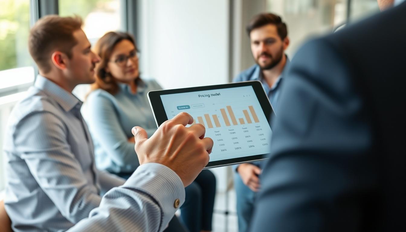 Supporting pricing visual